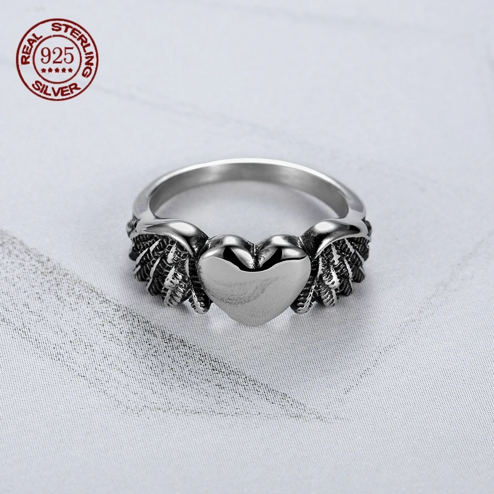 Vintage Gothic Angel Ring for Women Hip Hop Punk S925 Sterling Silver Butterfly Heart Ring Fashion Jewelry Creativity Gift
Vintage Gothic Angel Ring for Women Hip Hop Punk S925 Sterling Silver Butterfly Heart Ring Fashion Jewelry Creativity Gift