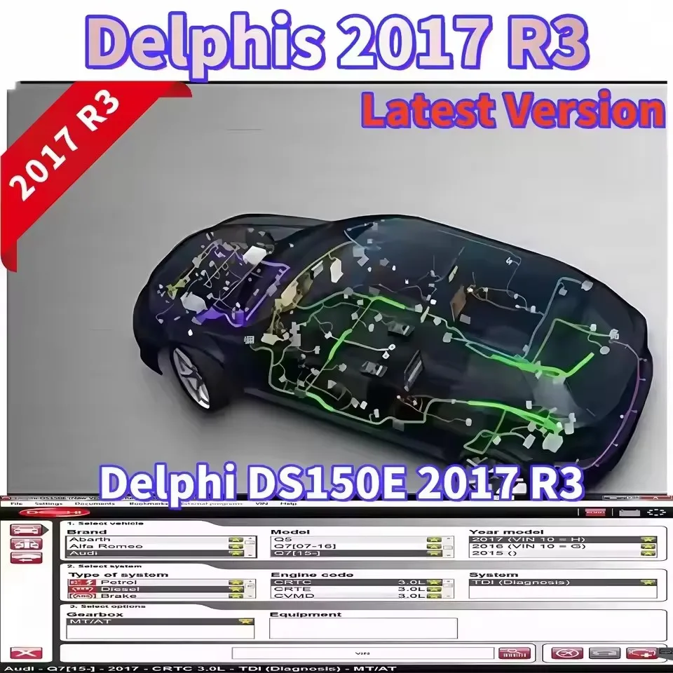 Hot Sale 2025 Newest Delphis 2017 R3 + AutoData 3.45 DS150E Diagnostic Tester, Paired with Auto Repair Software
Hot Sale 2025 Newest Delphis 2017 R3 + AutoData 3.45 DS150E Diagnostic Tester, Paired with Auto Repair Software