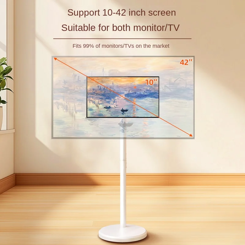 Modern Design TV Stand,Rolling TV Cart for 10-46 Inch OLED LED Monitors,TV Floor Stand Holds up to 88lbs,Max VESA 200x200mm
Modern Design TV Stand,Rolling TV Cart for 10-46 Inch OLED LED Monitors,TV Floor Stand Holds up to 88lbs,Max VESA 200x200mm