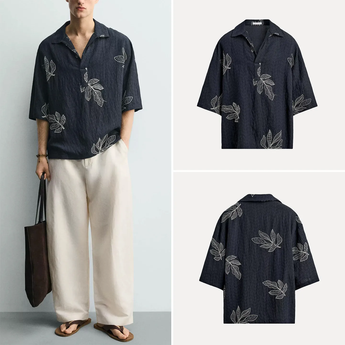 Loose Men's Shirt Summer 2026 Printed Short Sleeve Pleated Collar Casual Comfortable Fit Fashionable Neutral Style
Loose Men's Shirt Summer 2026 Printed Short Sleeve Pleated Collar Casual Comfortable Fit Fashionable Neutral Style