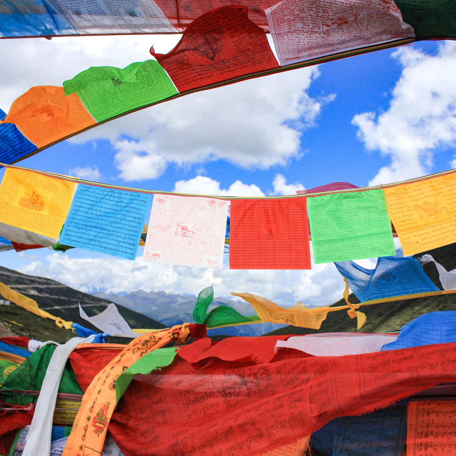 Prayer Meditation Flags Colorful Letter Design Banner Pilgrimage Supplies Accessories Outdoor Temple 
Prayer Meditation Flags Colorful Letter Design Banner Pilgrimage Supplies Accessories Outdoor Temple