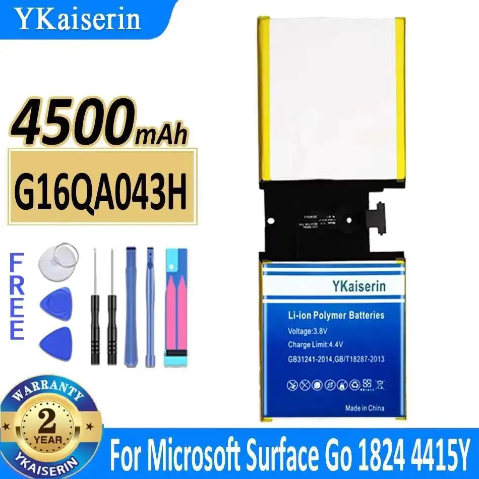 Аккумулятор ykaisin G16QA043H на 4500 мА · ч для Microsoft Surface Go 1824 4415Y Bateria
Аккумулятор ykaisin G16QA043H на 4500 мА · ч для Microsoft Surface Go 1824 4415Y Bateria