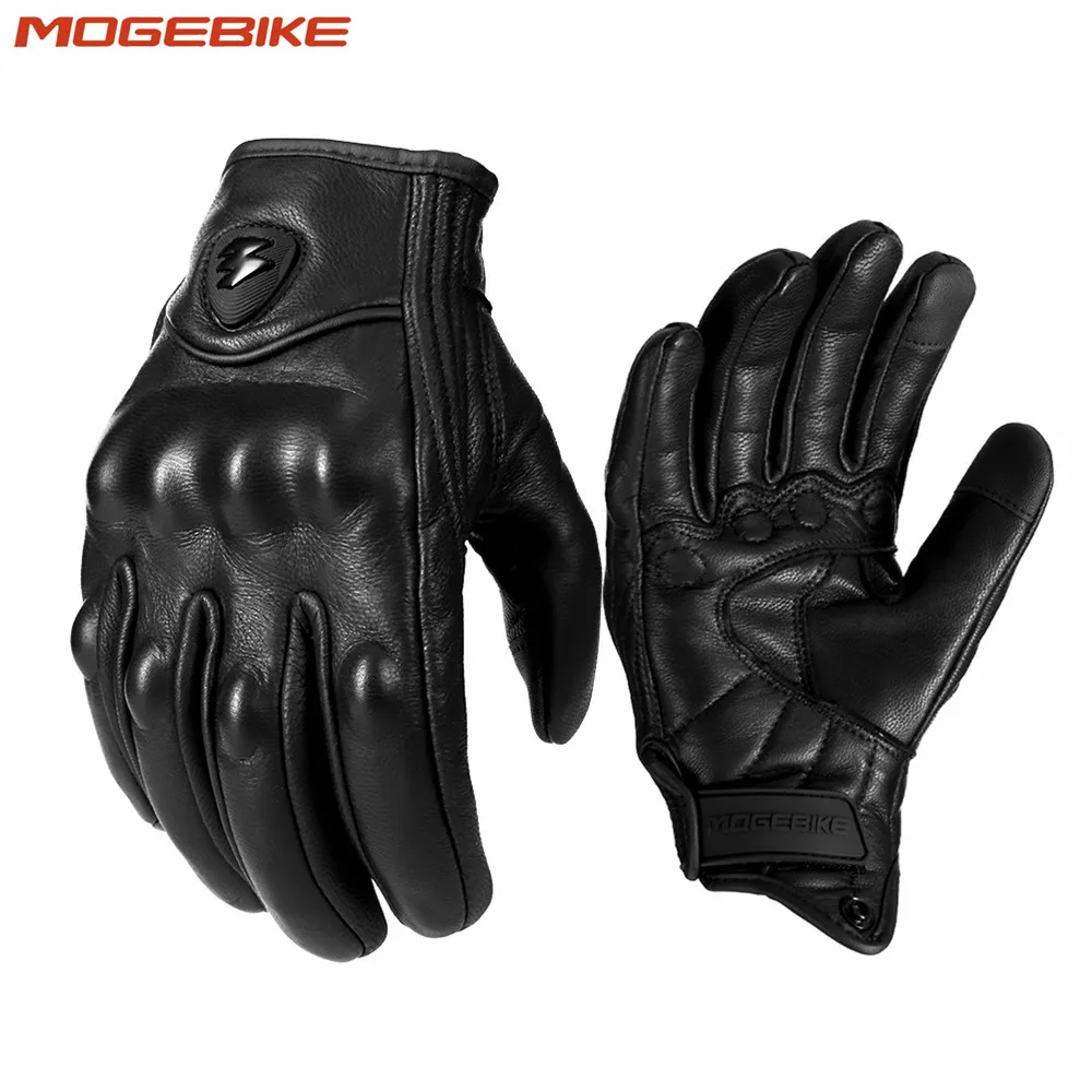 MOGEBIKE New Vintage Leather Motorcycle Gloves Men Black Wear-resistant Guantes Touchscreen Anti-slip Retro Motobiker Luvas
MOGEBIKE New Vintage Leather Motorcycle Gloves Men Black Wear-resistant Guantes Touchscreen Anti-slip Retro Motobiker Luvas