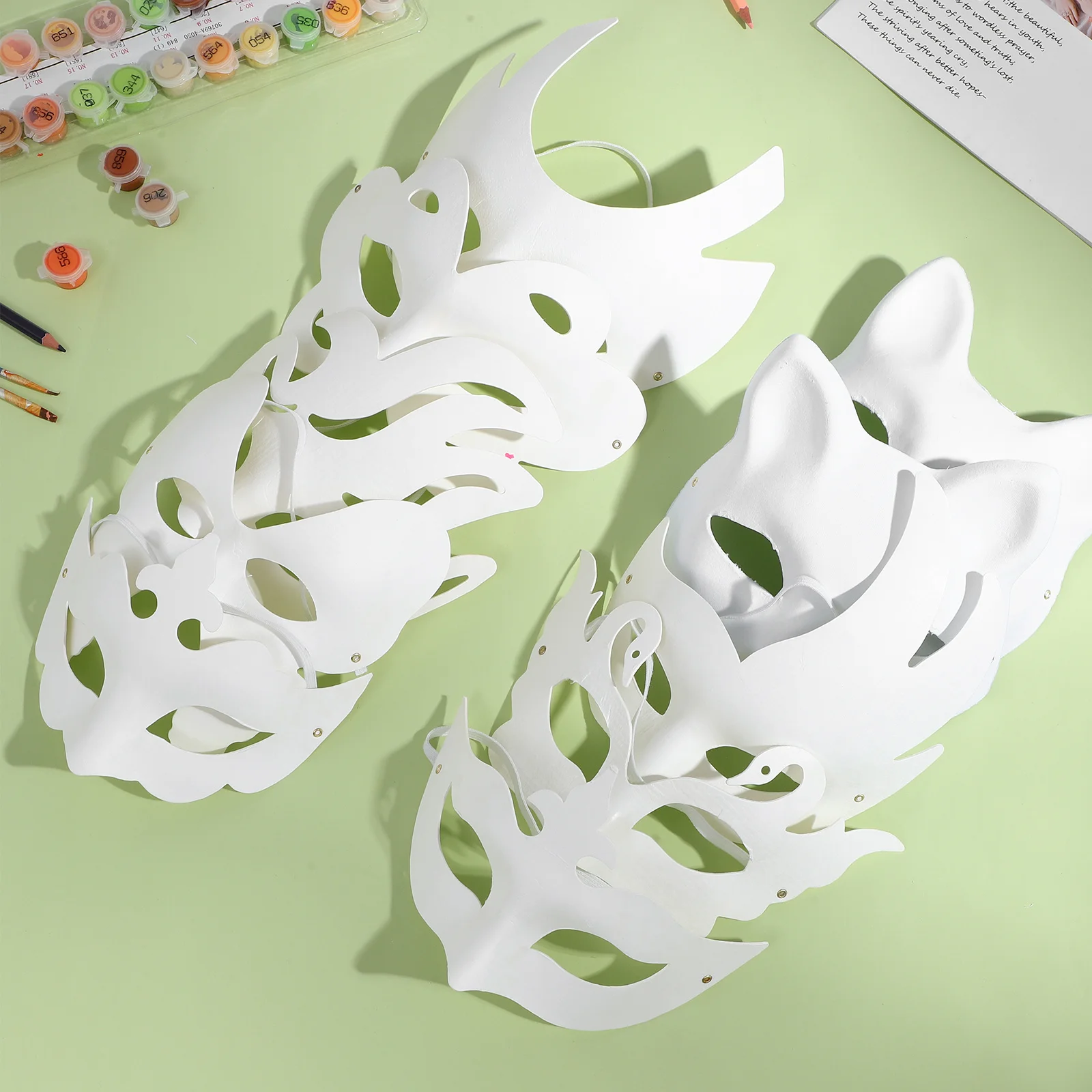 20Pcs DIY Paper Masks Unpainted Masquerade Mask Props for Women Carnival Cosplay Party Festival Decorative Paper Mask
20Pcs DIY Paper Masks Unpainted Masquerade Mask Props for Women Carnival Cosplay Party Festival Decorative Paper Mask