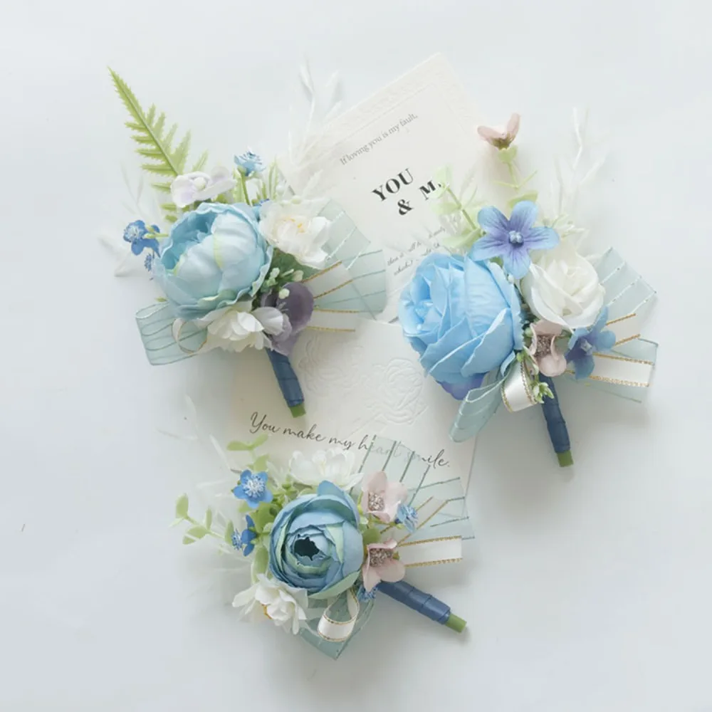 Special Blue Flower Boutonniere Artificial Rose and Men Boutonniere Set,DIY Silk Flower for Wedding Couple Marriage
Special Blue Flower Boutonniere Artificial Rose and Men Boutonniere Set,DIY Silk Flower for Wedding Couple Marriage