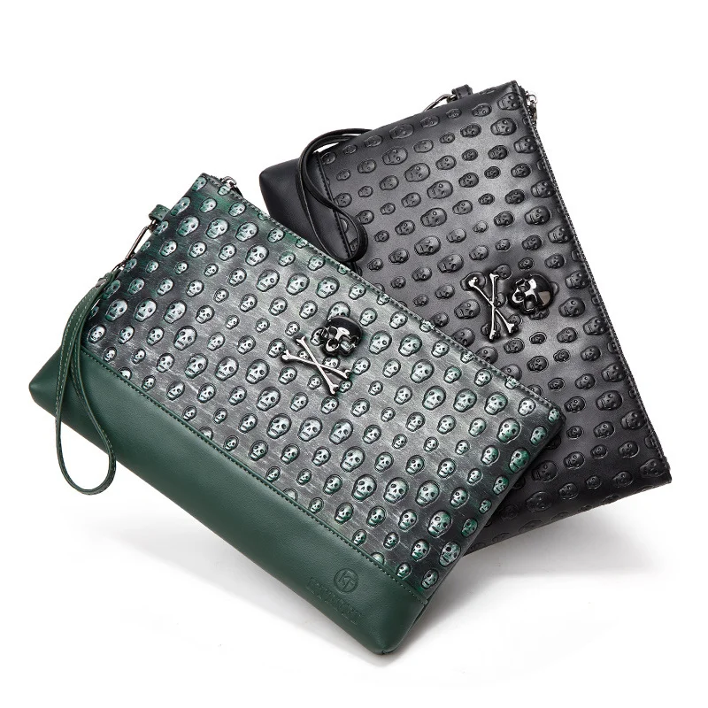 New Men's and Women's Skull Clutch Bag Halloween Gift Personalized DIY Handbag Long Wallet Fashion Male Clutches Bags c042
New Men's and Women's Skull Clutch Bag Halloween Gift Personalized DIY Handbag Long Wallet Fashion Male Clutches Bags c042