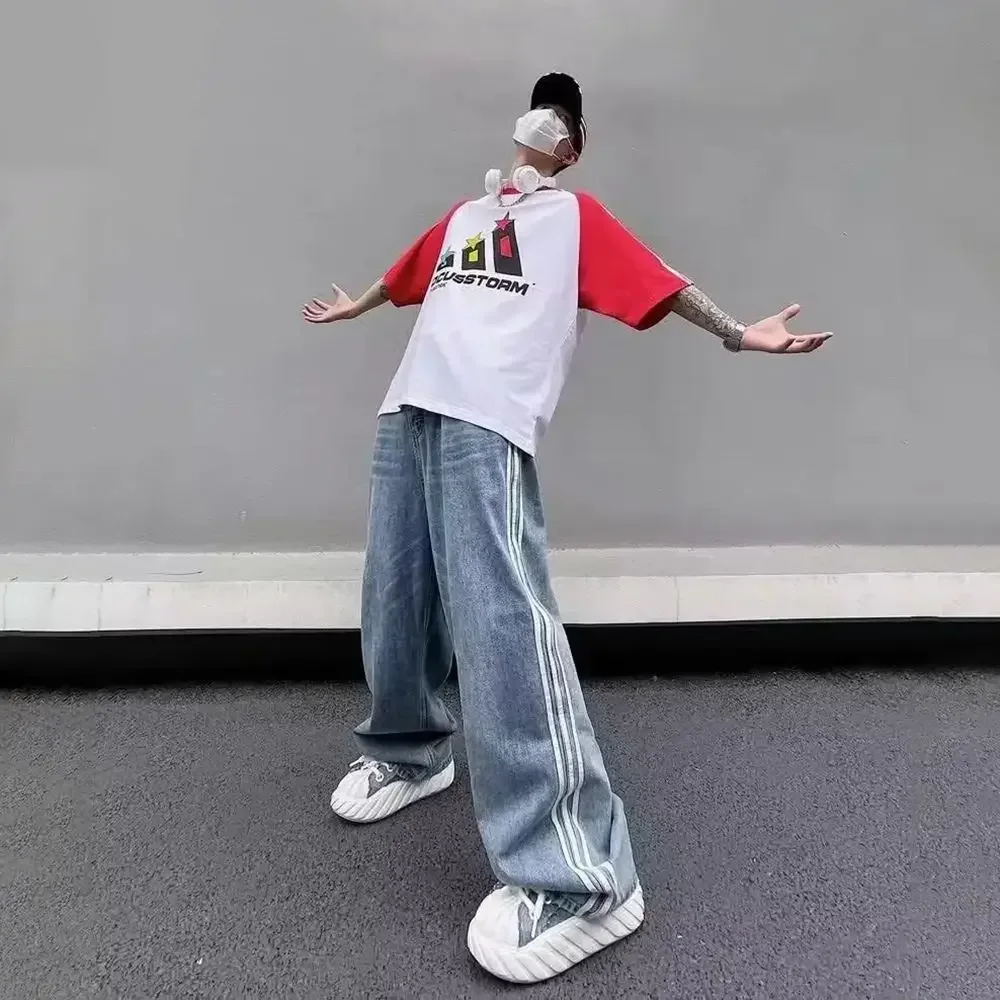 Men Jeans Striped Casual Pants Spring Autumn Streetwear Fashion Youth Campus Daily All-Match Trousers Male Men'S Clothing 2024
Men Jeans Striped Casual Pants Spring Autumn Streetwear Fashion Youth Campus Daily All-Match Trousers Male Men'S Clothing 2024