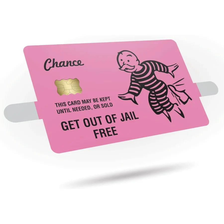 Наклейка для кредитных карт Get Out of Jail Free, 3 шт. — виниловые наклейки с обложкой для дебетовых карт — защищают и персонализированные кредитные/дебетовые карты
Наклейка для кредитных карт Get Out of Jail Free, 3 шт. — виниловые наклейки с обложкой для дебетовых карт — защищают и персонализированные кредитные/дебетовые карты