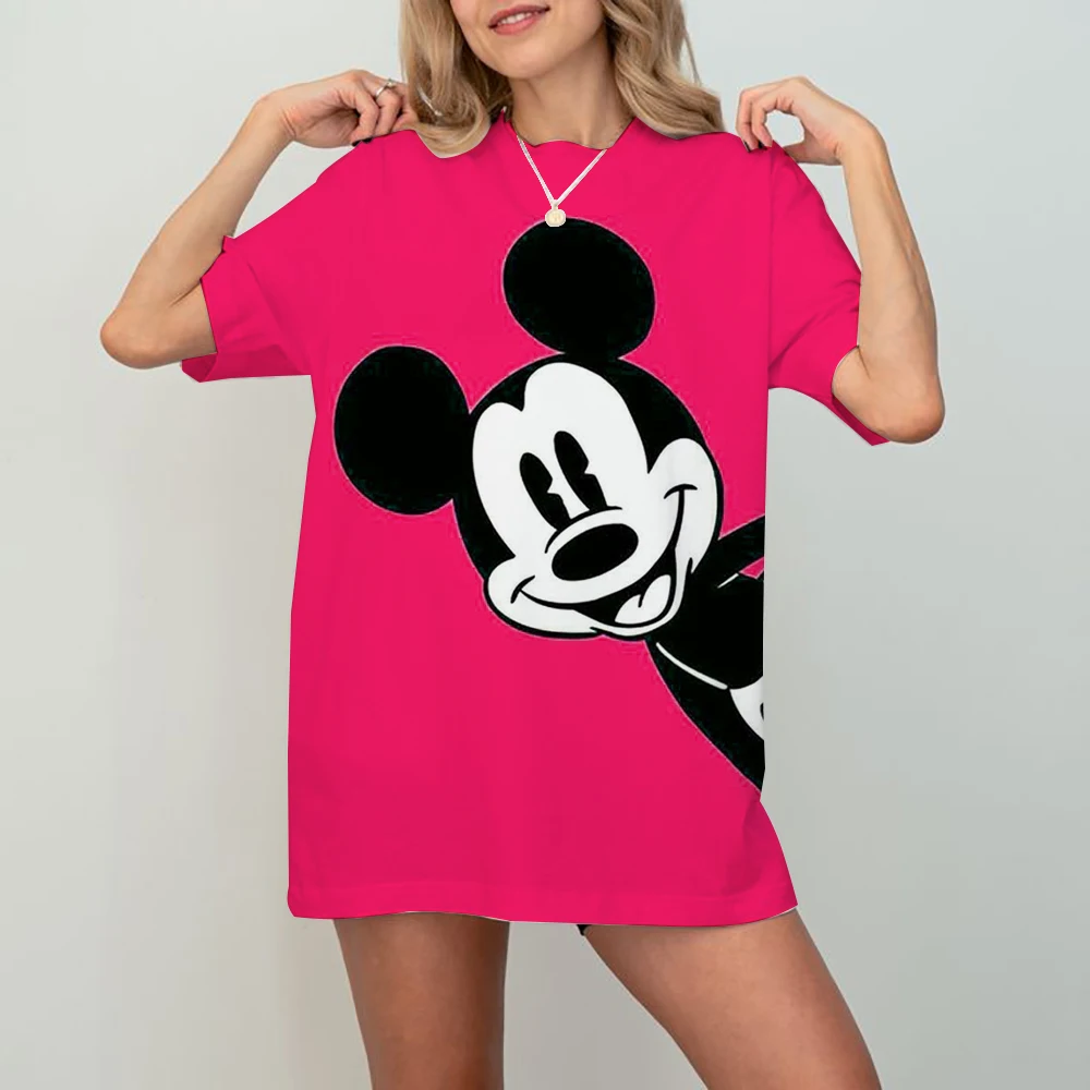 Disney Fashion Mickey Minnie Mouse T-shirt Women's Clothing Summer Short Sleeves Tops Casual Kawaii T Shirts Clothes Camisetas
Disney Fashion Mickey Minnie Mouse T-shirt Women's Clothing Summer Short Sleeves Tops Casual Kawaii T Shirts Clothes Camisetas