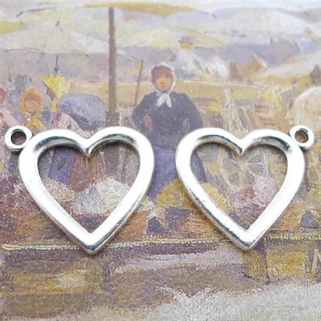 12pcs/lot 22*25mm Hollow Heart Charms For DIY Jewelry Making Antique Silver Color Zinc Alloy Charms Pendant Jewelry Findings
12pcs/lot 22*25mm Hollow Heart Charms For DIY Jewelry Making Antique Silver Color Zinc Alloy Charms Pendant Jewelry Findings