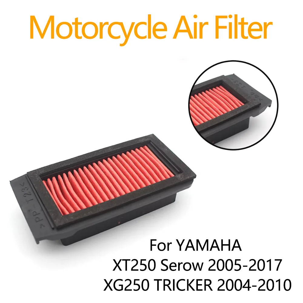 For YAMAHA XT250 Serow 2005-2017 XG250 TRICKER 2004-2010 XT 250 XG 250 Motorcycle Air Filter Intake Cleaner Element Accessories
For YAMAHA XT250 Serow 2005-2017 XG250 TRICKER 2004-2010 XT 250 XG 250 Motorcycle Air Filter Intake Cleaner Element Accessories