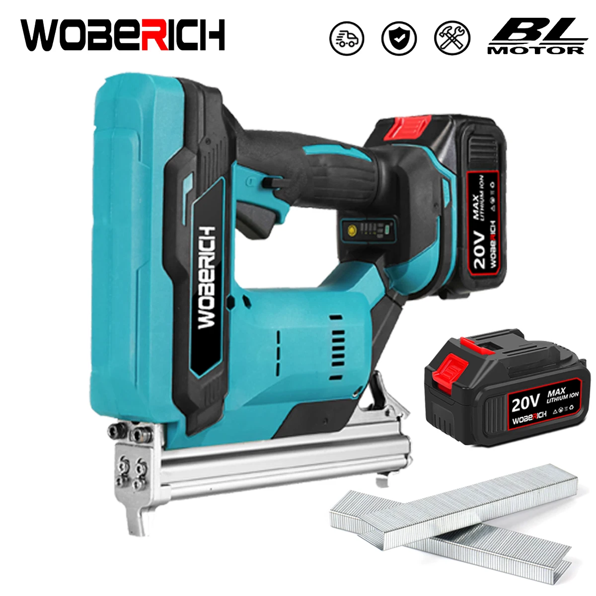 Brushless Cordless 1022J Electric Nail Gun Stapler Nailer Woodworking + 2 SETS Nails For Woodworking For Makita 18V battery
Brushless Cordless 1022J Electric Nail Gun Stapler Nailer Woodworking + 2 SETS Nails For Woodworking For Makita 18V battery