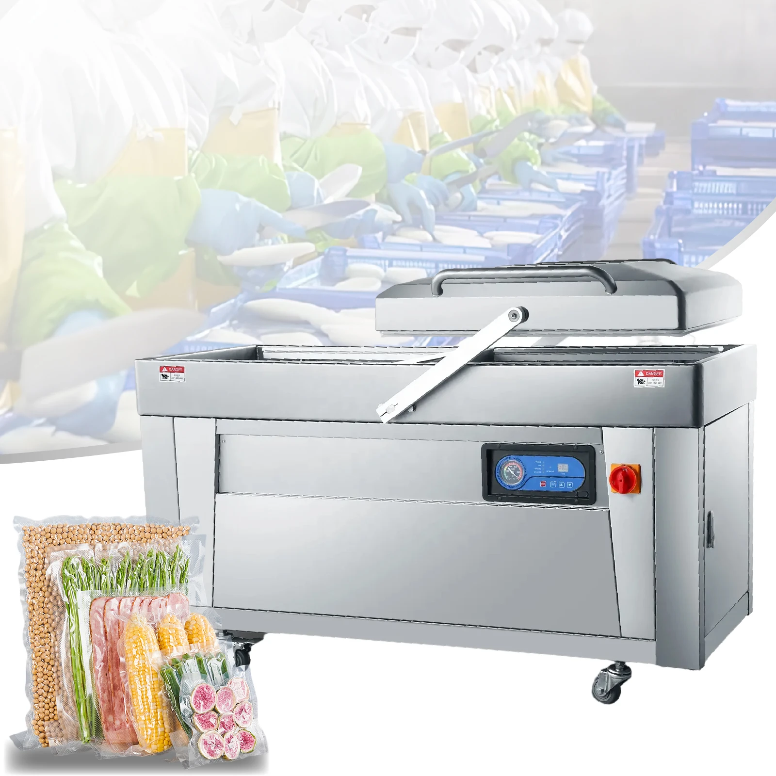 Industrial Vacuum Sealer Machine for Food Whole Chicken Vacuum Machine for Food Packaging Vacuum Sealing Machine
Industrial Vacuum Sealer Machine for Food Whole Chicken Vacuum Machine for Food Packaging Vacuum Sealing Machine