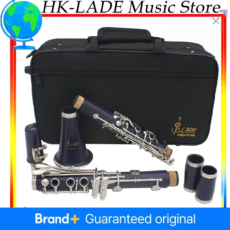  SLADE Blue Bb Clarinet 17 Keys Blackwinds Pro Body Full Set w/Hard Case & Bag Orchestra/Band Ready Instrument Parts
SLADE Blue Bb Clarinet 17 Keys Blackwinds Pro Body Full Set w/Hard Case & Bag Orchestra/Band Ready Instrument Parts