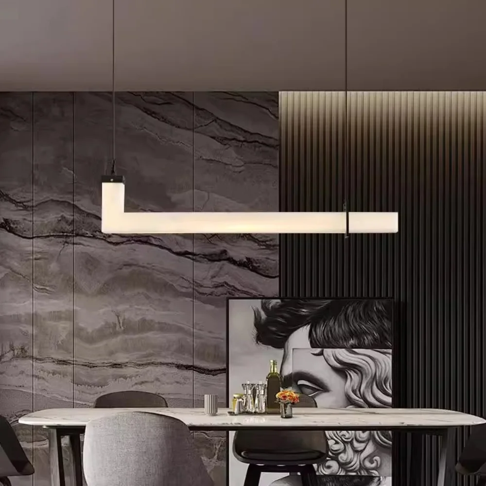 Luxury Modern Alabaster Light Living Room Alabaster Pendant Light Minimalist Copper Bar Alabaster Chandelier Hotel Decor Light
Luxury Modern Alabaster Light Living Room Alabaster Pendant Light Minimalist Copper Bar Alabaster Chandelier Hotel Decor Light