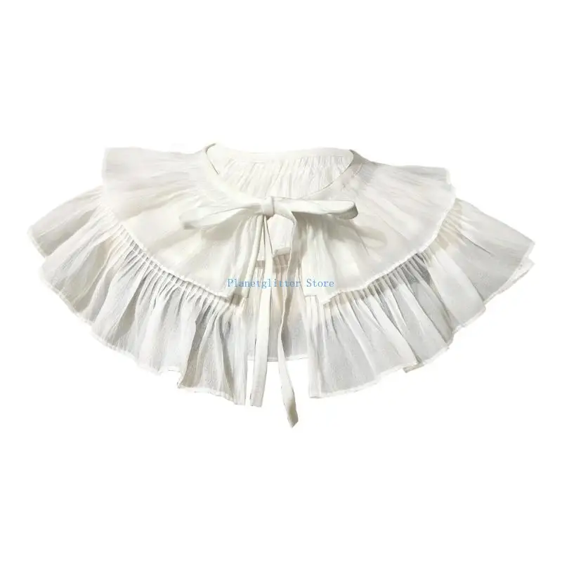 652B Removable Ruffle Collar False Collar Elegant Dresses Collar for Everyday Wear
652B Removable Ruffle Collar False Collar Elegant Dresses Collar for Everyday Wear
