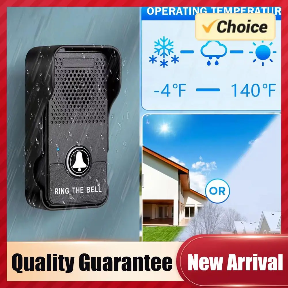 Беспроводной дверной звонок с регулируемой громкостью, 4 мелодии, полнодуплексная система связи, домофон для дома и офиса
Беспроводной дверной звонок с регулируемой громкостью, 4 мелодии, полнодуплексная система связи, домофон для дома и офиса