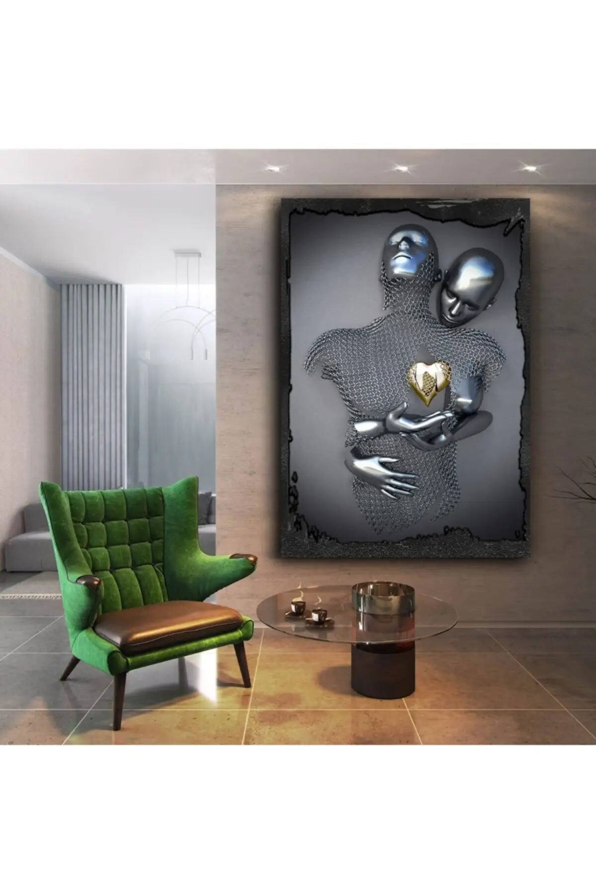 Silver Glitter Embroidered Interlocking Clingy Double Canvas Print 50x70
Silver Glitter Embroidered Interlocking Clingy Double Canvas Print 50x70