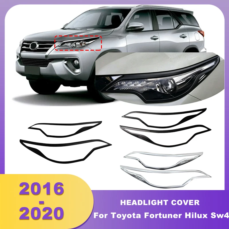 Front Bumper Headlight Cover Trim Headlamp Hoods Basic Style For Toyota Fortuner Hilux Sw4 2016 2017 2018 2019 2020 SUV
Front Bumper Headlight Cover Trim Headlamp Hoods Basic Style For Toyota Fortuner Hilux Sw4 2016 2017 2018 2019 2020 SUV