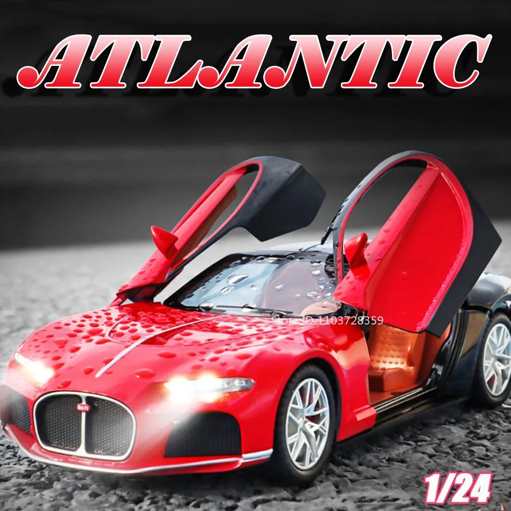 1:24 Atlantic Sports Car Model Miniature Toys Alloy Diecast Sound Light Doors Opened Pull Back Collection Supercars Kids Gifts
1:24 Atlantic Sports Car Model Miniature Toys Alloy Diecast Sound Light Doors Opened Pull Back Collection Supercars Kids Gifts
