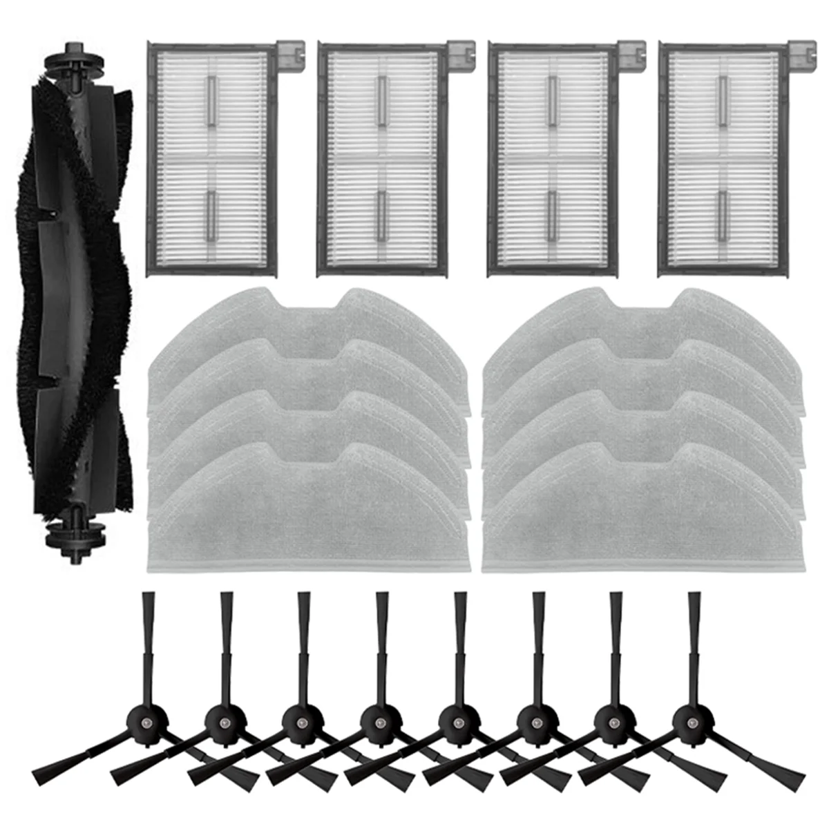 A13G-For X8 Pro Serie X8 Pro Vacuum Cleaner Spare Replacement Main Side Brush Filter Mop Cloth Kit
A13G-For X8 Pro Serie X8 Pro Vacuum Cleaner Spare Replacement Main Side Brush Filter Mop Cloth Kit