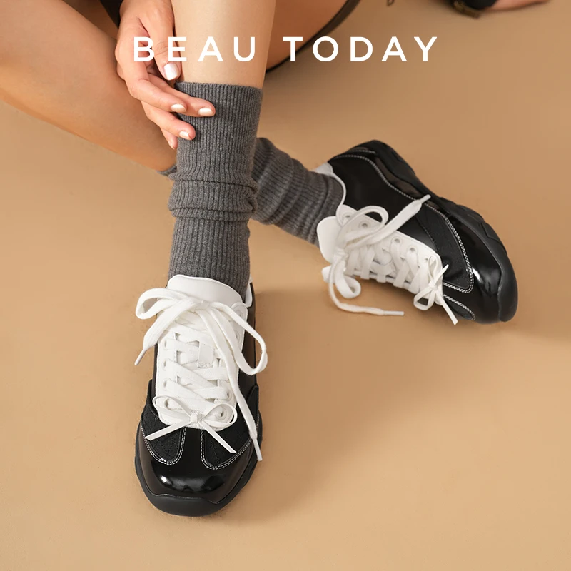 BEAUTODAY Ballet Sneakers Women Synthetic Leather Butterfly-knot Mixed Colors Flats Lace-up Ladies Casual Shoes Handmade 29964
BEAUTODAY Ballet Sneakers Women Synthetic Leather Butterfly-knot Mixed Colors Flats Lace-up Ladies Casual Shoes Handmade 29964