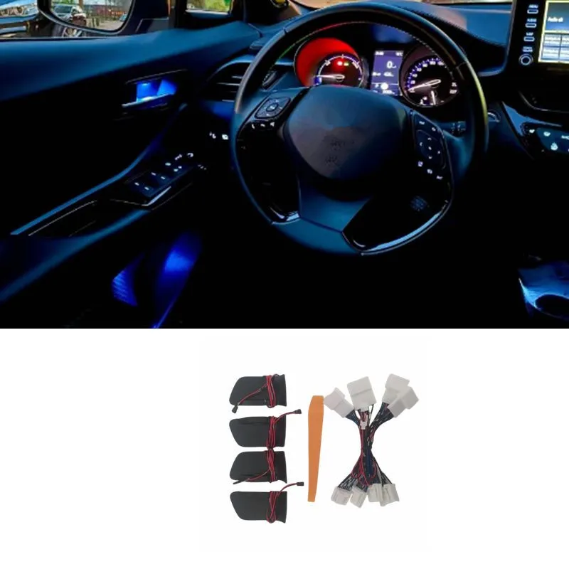 4Pcs LED Bowl Light Rear Door Handle Atmosphere Lamp Interior lights For Toyota CHR C-HR 2016-2019 2020 2021 2022 2023
4Pcs LED Bowl Light Rear Door Handle Atmosphere Lamp Interior lights For Toyota CHR C-HR 2016-2019 2020 2021 2022 2023
