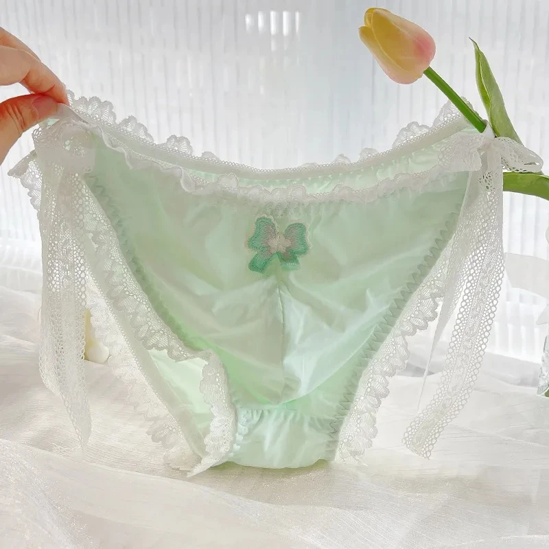 Man's Lace Butterfly Embroid Sweet Briefs Sissy Panties LGBQ Pouch Panties Run Tours Students Low Rise Side Lace up Lingerie
Man's Lace Butterfly Embroid Sweet Briefs Sissy Panties LGBQ Pouch Panties Run Tours Students Low Rise Side Lace up Lingerie