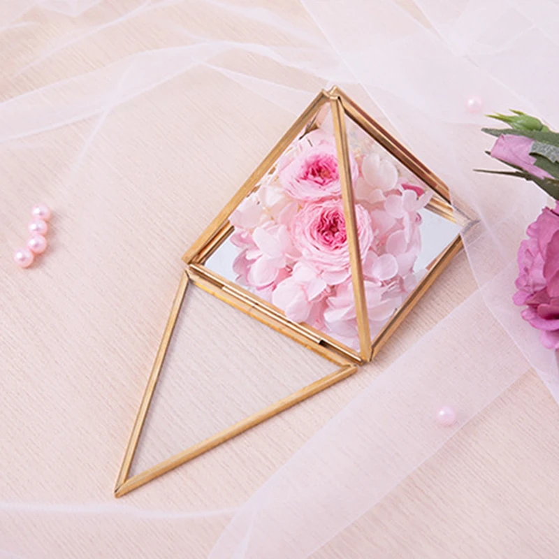 Glass Jewelry Box Golden Geometric Decorative Box Geometric Glass Pyramid Ring Holders For Wedding Birthday Gift
Glass Jewelry Box Golden Geometric Decorative Box Geometric Glass Pyramid Ring Holders For Wedding Birthday Gift