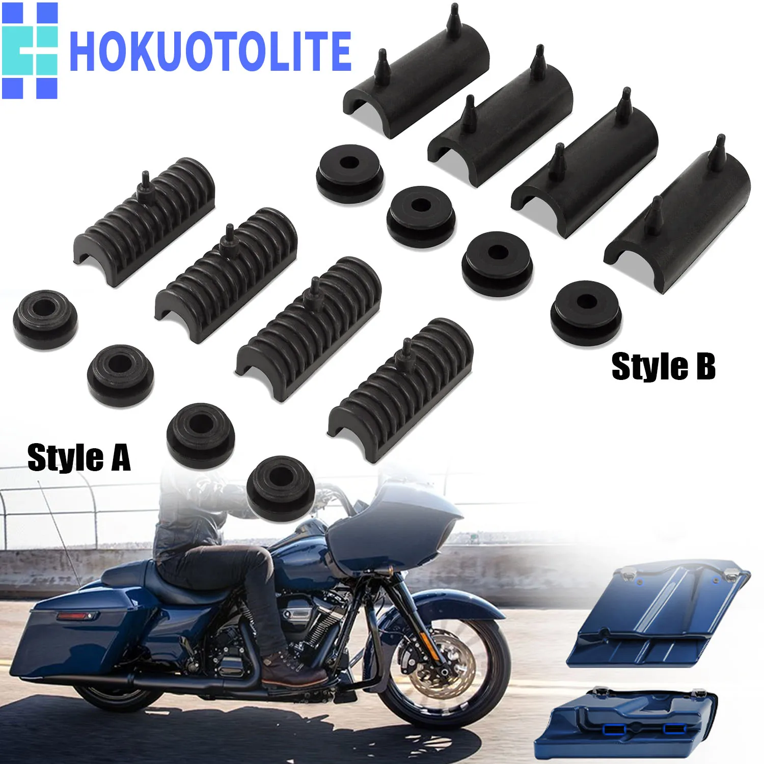 Hard Saddlebag Rubber Grommets & Support Cushions Mounts For Harley Touring Street Glide Electra Glide Road Glide Road King
Hard Saddlebag Rubber Grommets & Support Cushions Mounts For Harley Touring Street Glide Electra Glide Road Glide Road King