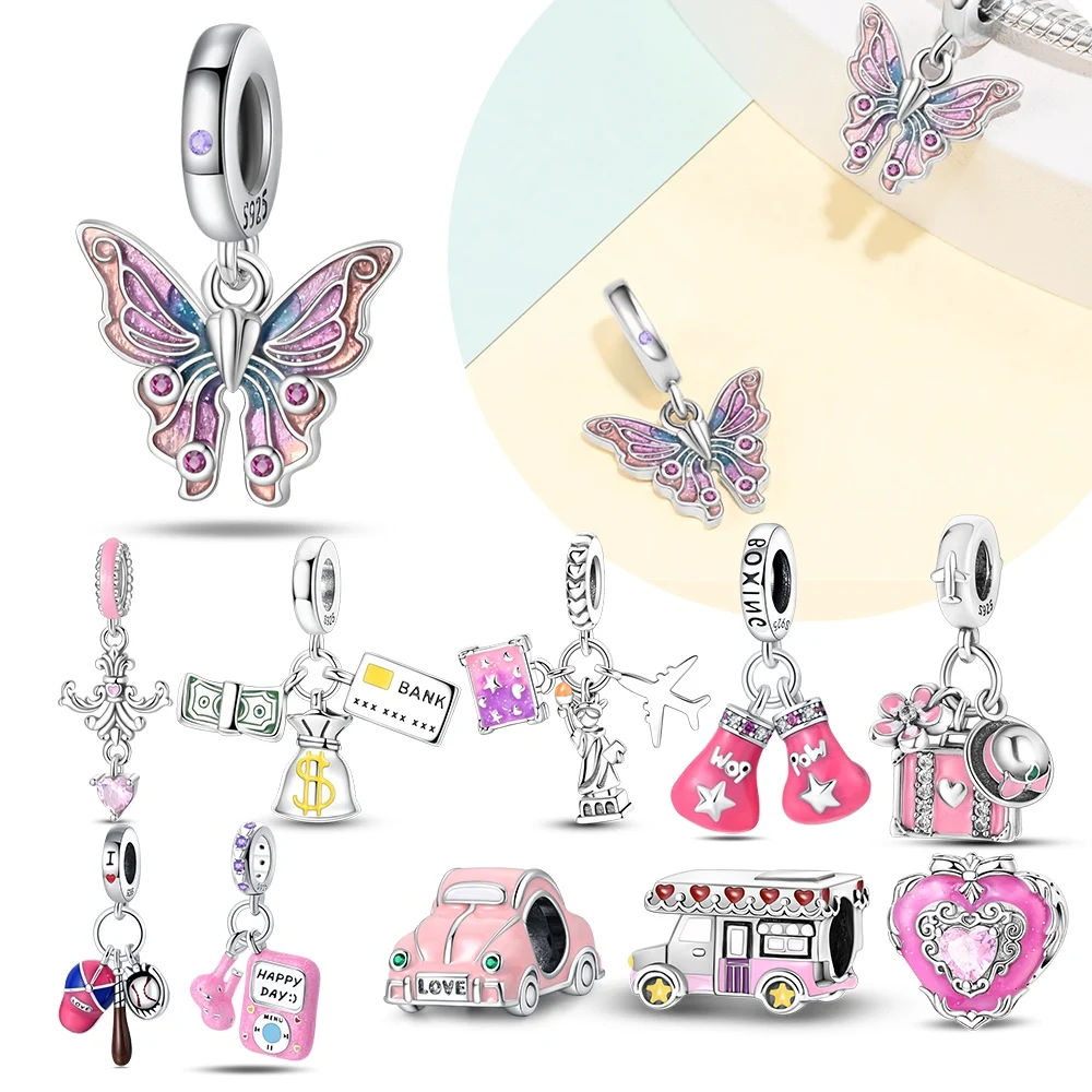 Travel Theme Charms 925 Sterling Silver Original Certified Beads Fit Bracelet Women Jewelry Making DIY Cute Pattern Design Beads
Travel Theme Charms 925 Sterling Silver Original Certified Beads Fit Bracelet Women Jewelry Making DIY Cute Pattern Design Beads