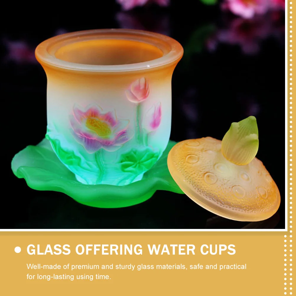 1Set Glass Offering Cup Traditional Buddhist Altar Water Cup Decorative Tabletop Worship Tool Desktop Wear-Resistant
1Set Glass Offering Cup Traditional Buddhist Altar Water Cup Decorative Tabletop Worship Tool Desktop Wear-Resistant