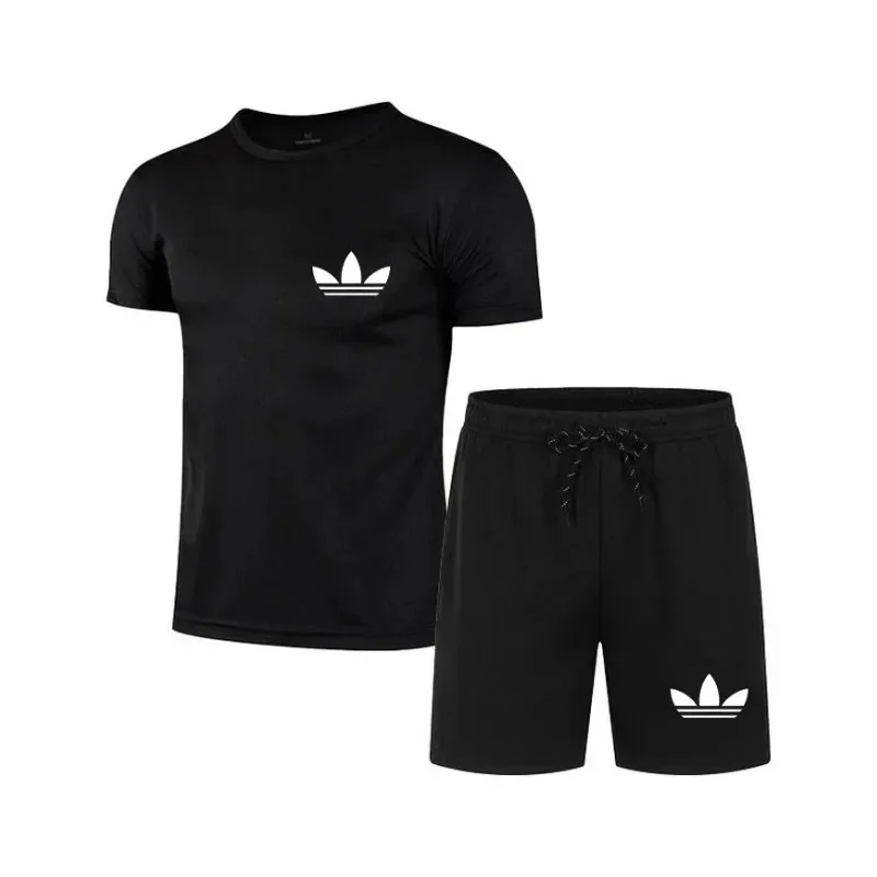 Moisture wicking men 2-piece outfit, stretch fabric allows free movement for fitness training, running and outdoor activities
Moisture wicking men 2-piece outfit, stretch fabric allows free movement for fitness training, running and outdoor activities