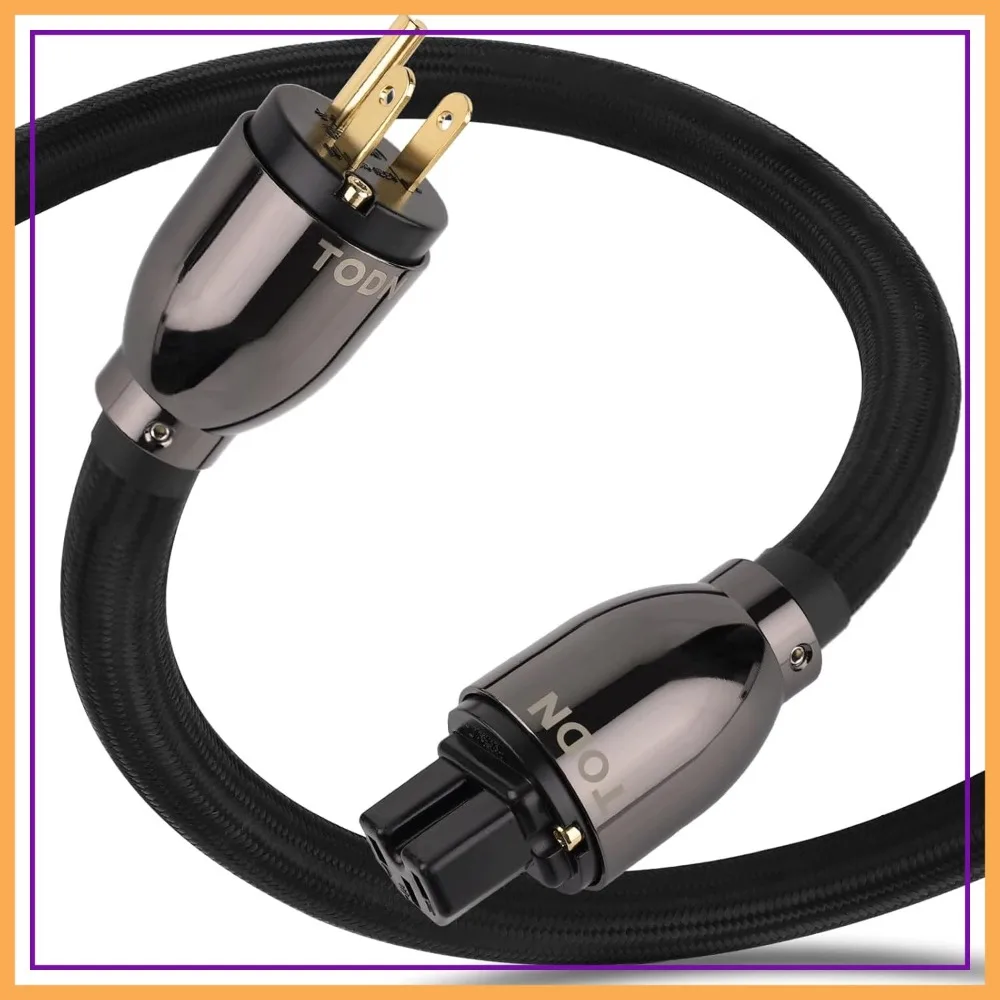 HiFi Audio Power Cable with OCC Cores, 24K Gold Plated 3 Prong Plug, IEC C15, 3ft
HiFi Audio Power Cable with OCC Cores, 24K Gold Plated 3 Prong Plug, IEC C15, 3ft