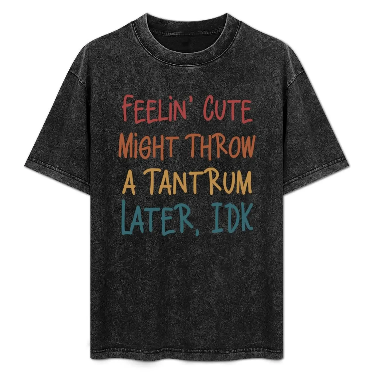 Feelin' Cute Might Throw a Tantrum Later, IDK T-Shirt funny t shirts dark humor t shirts for man graphic tees T-Shirt
Feelin' Cute Might Throw a Tantrum Later, IDK T-Shirt funny t shirts dark humor t shirts for man graphic tees T-Shirt