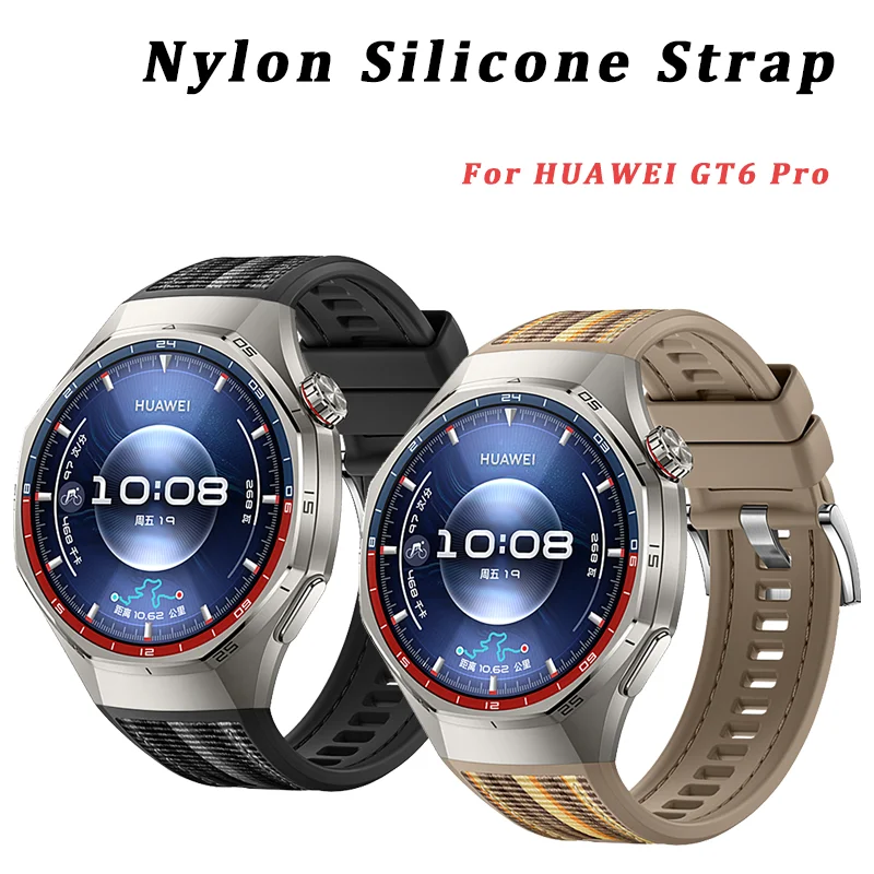 Luxury Nylon Silicone Strap for Huawei Watch GT 6 Pro No Gaps Rubber Bracelet for Huawei Watch GT6 Pro Specialized Watch Strap
Luxury Nylon Silicone Strap for Huawei Watch GT 6 Pro No Gaps Rubber Bracelet for Huawei Watch GT6 Pro Specialized Watch Strap