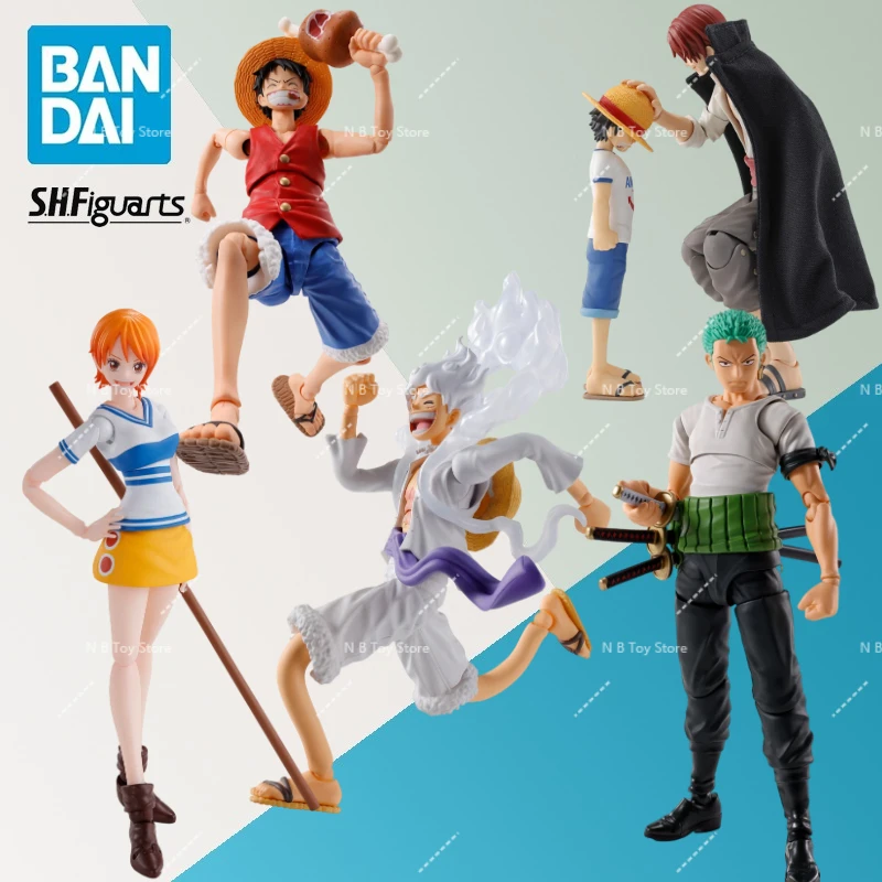 In Stock One-Piece Model Bandai, Anime Figures SHF Monkey D Luffy Nami Shanks Roronoa Zoro Romance Dawn, Action Figure Model
In Stock One-Piece Model Bandai, Anime Figures SHF Monkey D Luffy Nami Shanks Roronoa Zoro Romance Dawn, Action Figure Model