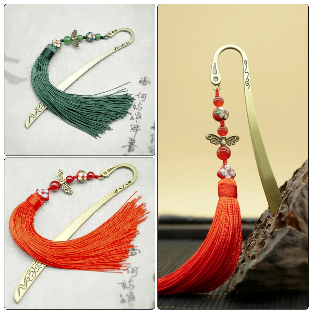 Vintage Decor Bookmark Chinese Elements with Tassel Style Bookmarks Creative Student
Vintage Decor Bookmark Chinese Elements with Tassel Style Bookmarks Creative Student