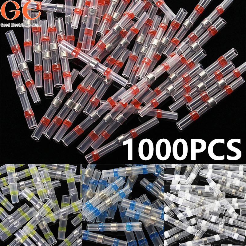 1000PCS Solder Seal Wire Connectors Heat Shrink Solder Butt Connectors Solder Connector Kit Automotive Marine Insulated Kit
1000PCS Solder Seal Wire Connectors Heat Shrink Solder Butt Connectors Solder Connector Kit Automotive Marine Insulated Kit