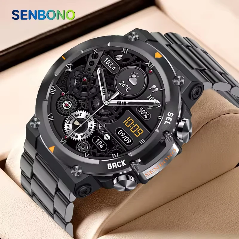 Sembono 2024 MAX18 men's smart watch amoled1.43 inches 466 * 466 high definition large screen BT call gesture control artificial intelligence voice sports smart watch men
Sembono 2024 MAX18 men's smart watch amoled1.43 inches 466 * 466 high definition large screen BT call gesture control artificial intelligence voice sports smart watch men