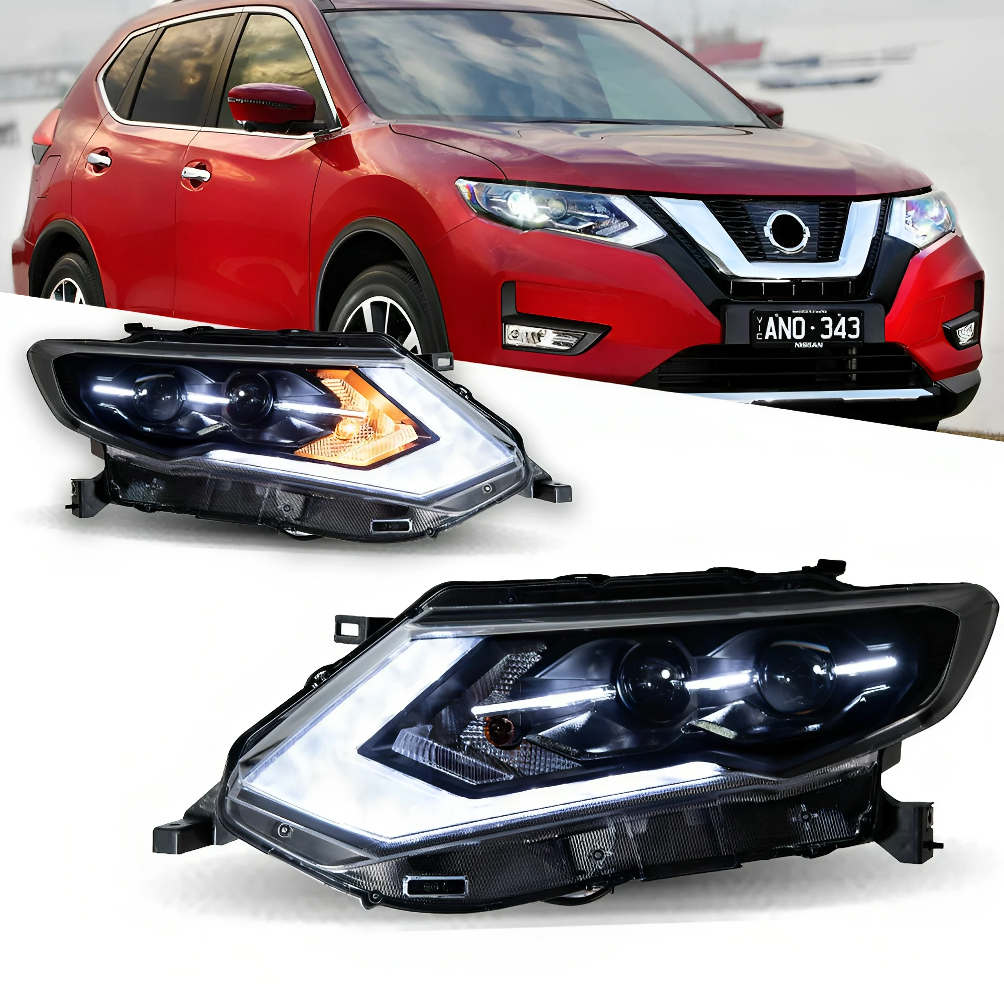 Автомобильные фары для Nissan X-Trail Xtrail, светодиодные фары 2017-2020, фара DRL, сигнальная линза проектора
Автомобильные фары для Nissan X-Trail Xtrail, светодиодные фары 2017-2020, фара DRL, сигнальная линза проектора