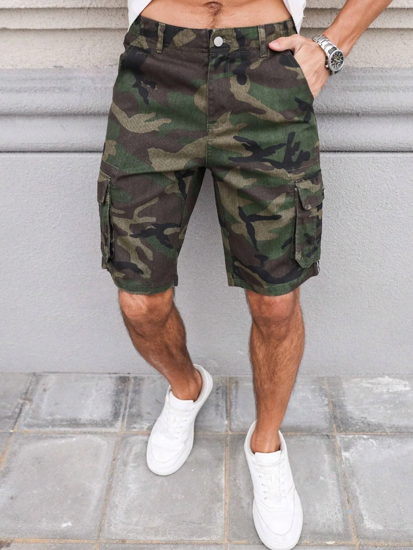 Men's Classic Camouflage Denim Shorts for Summer, Men's Outdoor Streetwear Casual Twill Loose Denim Shorts
Men's Classic Camouflage Denim Shorts for Summer, Men's Outdoor Streetwear Casual Twill Loose Denim Shorts