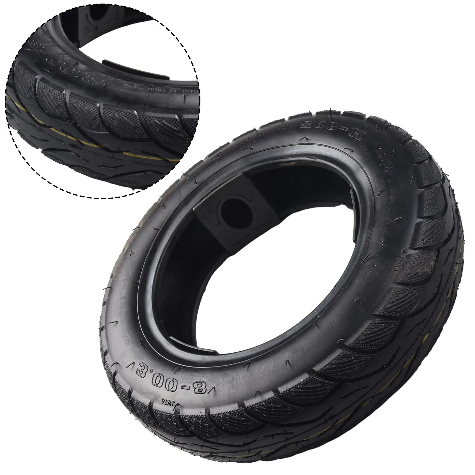 3 008 Tubeless Rubber Tire for Electric Scooters and Mini Motorcycles Excellent Replacement for Same Size Applications
3 008 Tubeless Rubber Tire for Electric Scooters and Mini Motorcycles Excellent Replacement for Same Size Applications