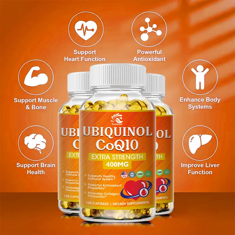 Капсулы CoQ10 (Ubiquinone) 400 мг - витамин Е 20 мг - Здоровье мозга, сердца и энергии - Высокое впитывание 120 вегетарианских капсул
Капсулы CoQ10 (Ubiquinone) 400 мг - витамин Е 20 мг - Здоровье мозга, сердца и энергии - Высокое впитывание 120 вегетарианских капсул