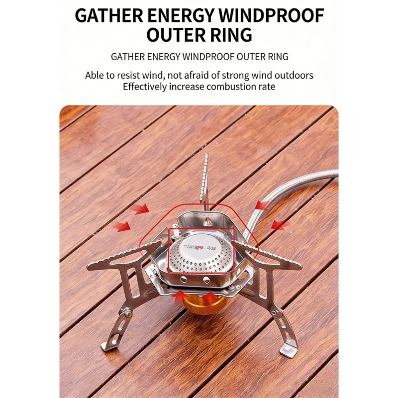 Rapid 3Minute Boil Gas Burners Small Design Suitable for Backpacking Trip
Rapid 3Minute Boil Gas Burners Small Design Suitable for Backpacking Trip