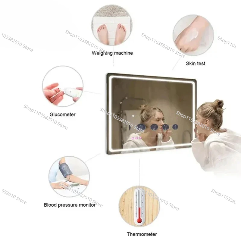 Hotel High Quality Smart Led Mirror Wall Mounted Beauty Salon Android Bathroom Mirror with Tv Screen Modern Luxury Tv Mirror
Hotel High Quality Smart Led Mirror Wall Mounted Beauty Salon Android Bathroom Mirror with Tv Screen Modern Luxury Tv Mirror