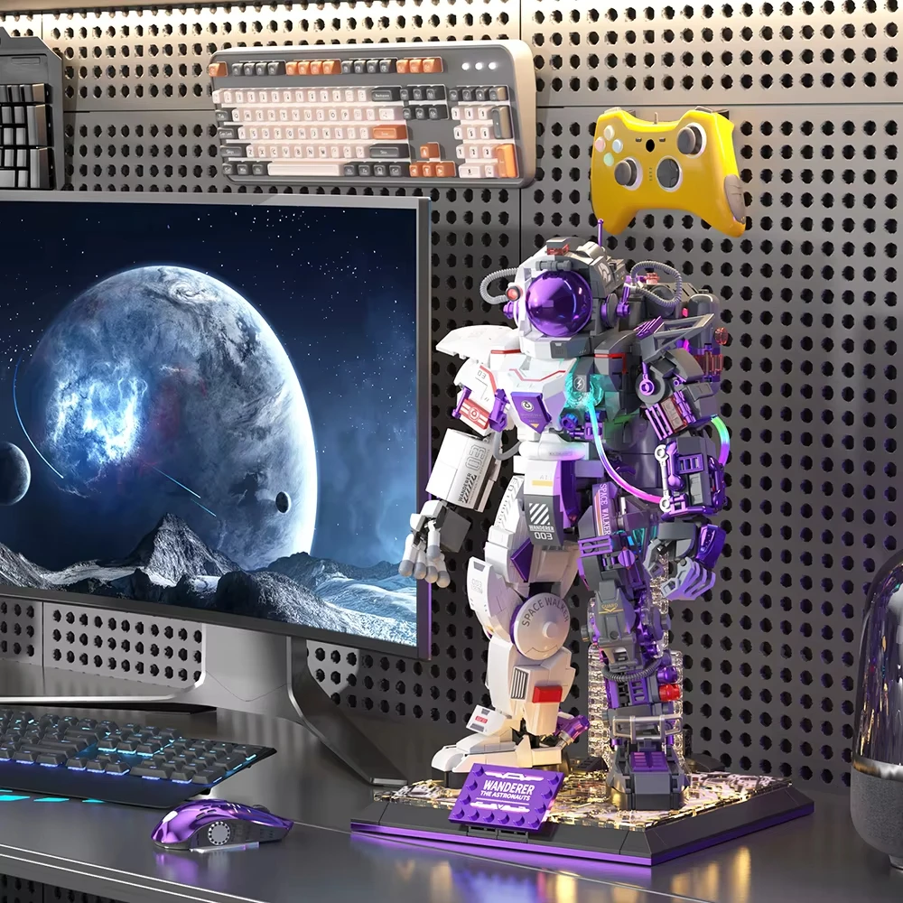 Hot selling mecha astronaut building blocks with movable joints 1000+particles, difficult to assemble toys, boys' New Year gifts
Hot selling mecha astronaut building blocks with movable joints 1000+particles, difficult to assemble toys, boys' New Year gifts
