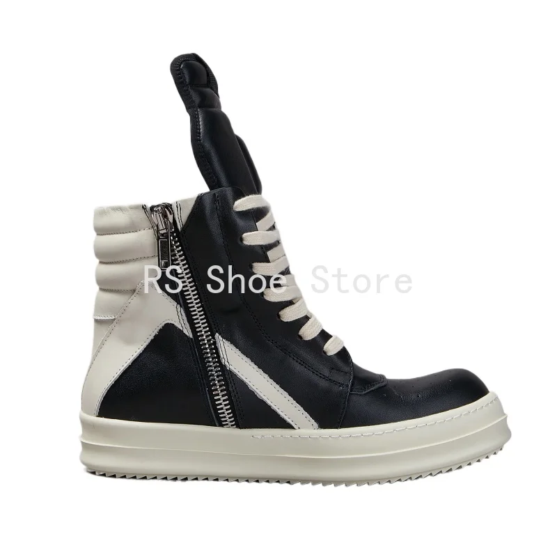 Ro Men Shoe Black Leather Ankle Boot Outoor Boots High Top Casual Shoe Quality Zipper Women Sneaker Flat Cowhide Sneakers
Ro Men Shoe Black Leather Ankle Boot Outoor Boots High Top Casual Shoe Quality Zipper Women Sneaker Flat Cowhide Sneakers