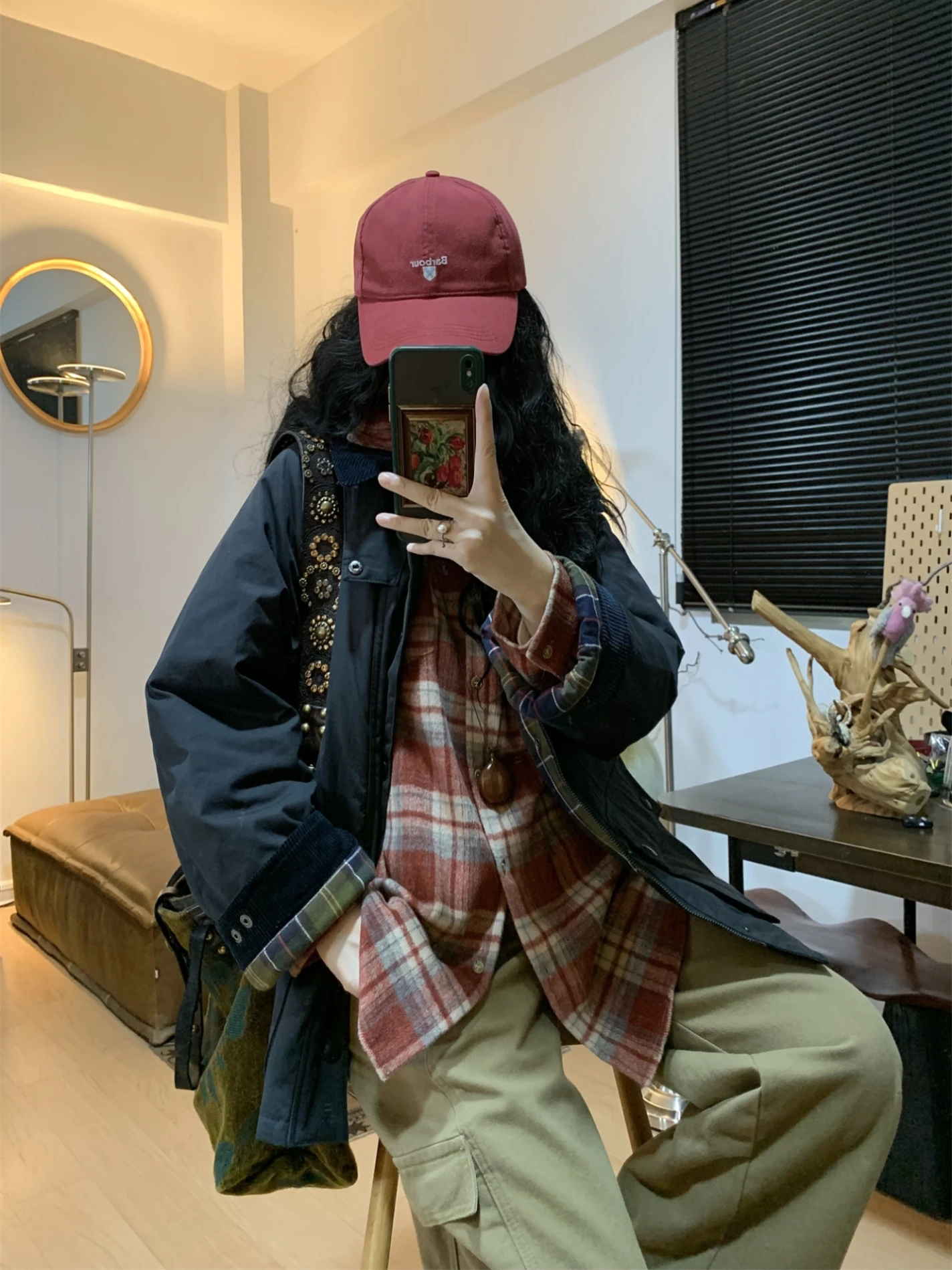 QinEition Vintage Plaid Patchwork Collar Thiened Hunting Jaet Women's Winter Cotton Workwear Coat Sli Commute Sle
QinEition Vintage Plaid Patchwork Collar Thiened Hunting Jaet Women's Winter Cotton Workwear Coat Sli Commute Sle