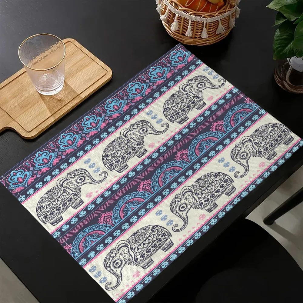 4PC Bohemian Indian Mandala and Elephant Placemats30x40CM Christmas Table Mats for Party Kitchen Dining Decor Placemat 6.17
4PC Bohemian Indian Mandala and Elephant Placemats30x40CM Christmas Table Mats for Party Kitchen Dining Decor Placemat 6.17